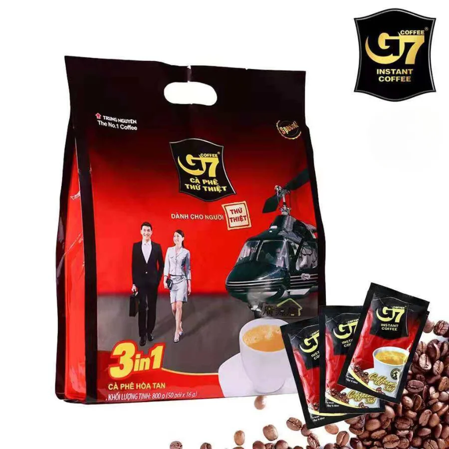 Оптовая продажа G7 3 в 1 растворимый молочный кофе 50 пакетиков Trung Nguyen ARABICA Coffee