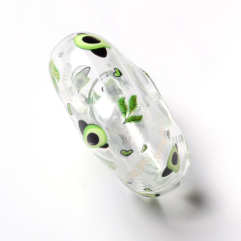 Прямая продажа от производителя, прозрачный жесткий чехол под заказ с милыми цветами, авокадо, фруктами для AirPods