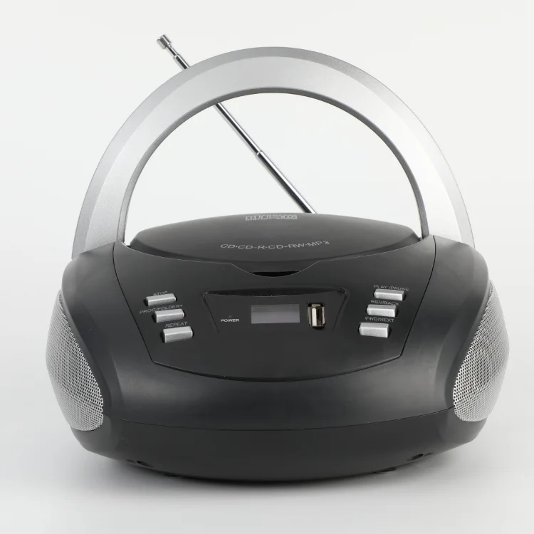 Лидер продаж от производителя LCD USB MP3 Boombox CD-плеер радио оптовая продажа портативный домашний