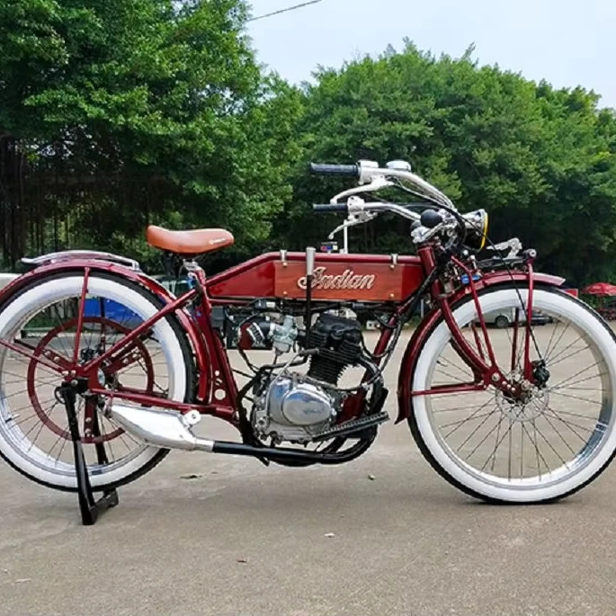 125cc power motorized vintage bicycle first generation of motorcycle
