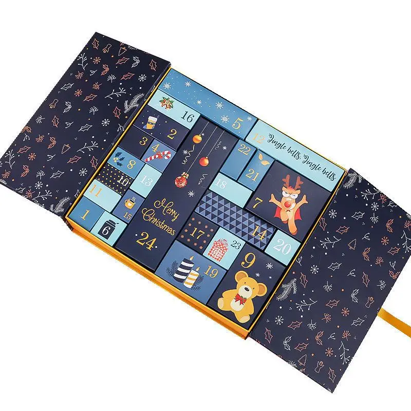 In Stock 24 Days Empty Advent Calendar Gift Box with Drawers for Christmas Present products Packaging