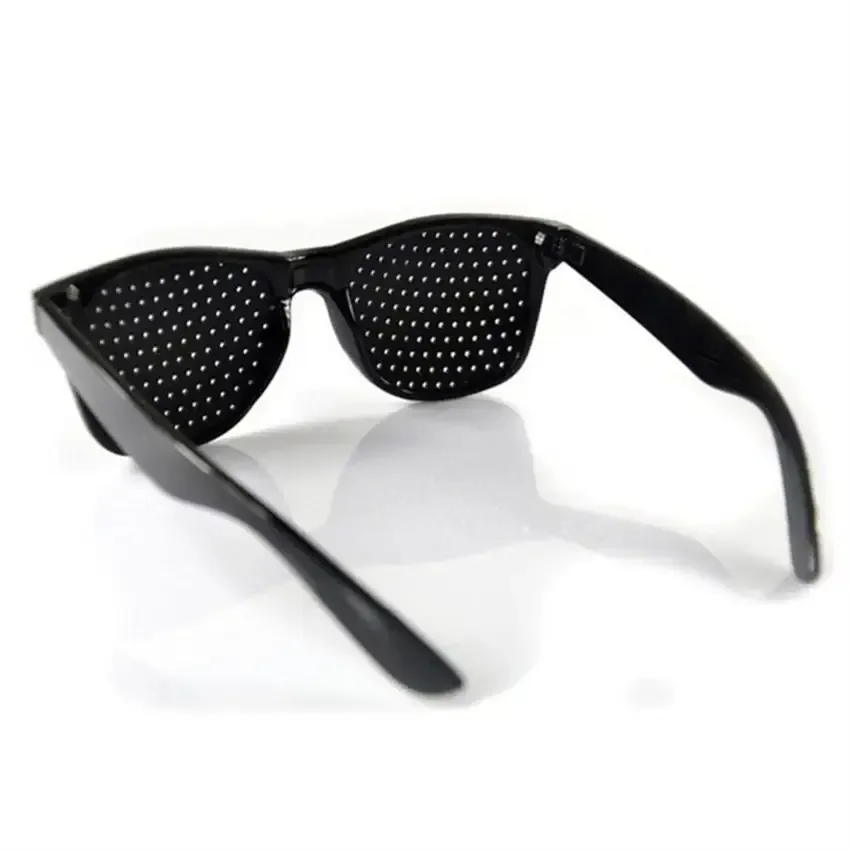 Promotional Oem Small Holes Glasses Corrected Eyeglasses Unisex Pinhole Glasses For Eye Training Exercise Eyesight Protection
