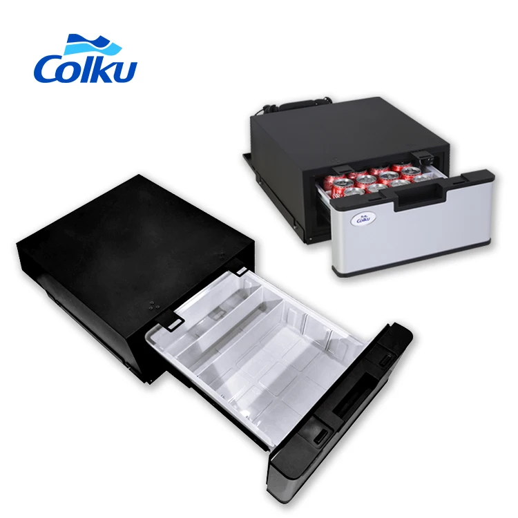 Removable Drawer Shockproof Design 23L Drawer Fridge  12V 24V Car Refrigerator Mini Freezer Compressor Traveller Fridge for RV