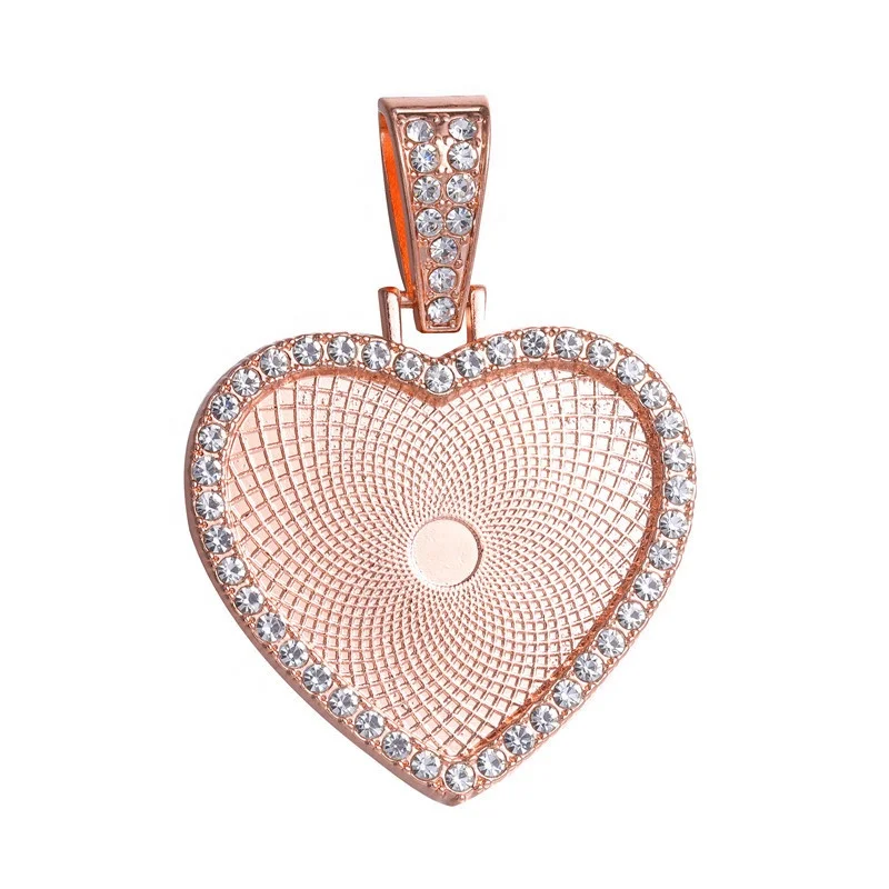 
Hiphop Jewelry Sublimation Necklaces Pendants Blanks For Sublimation Necklace Pendant Jewelry For Memory Photo 