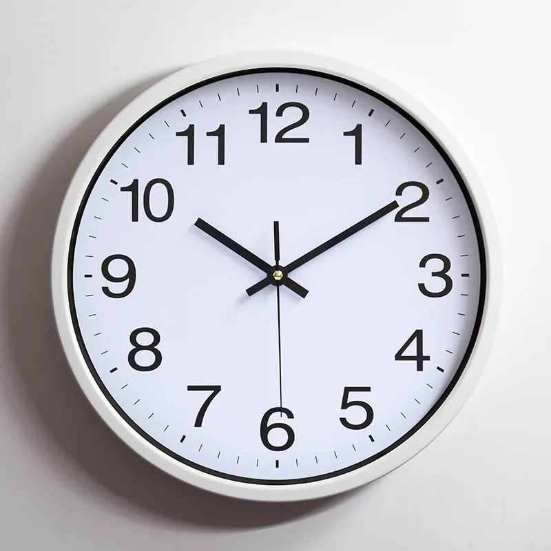 12-Inch 30cm Luminous Wall Clock Bedroom Silent Home Living Room Clock Wall Hanging Simple Quartz Clock Wood