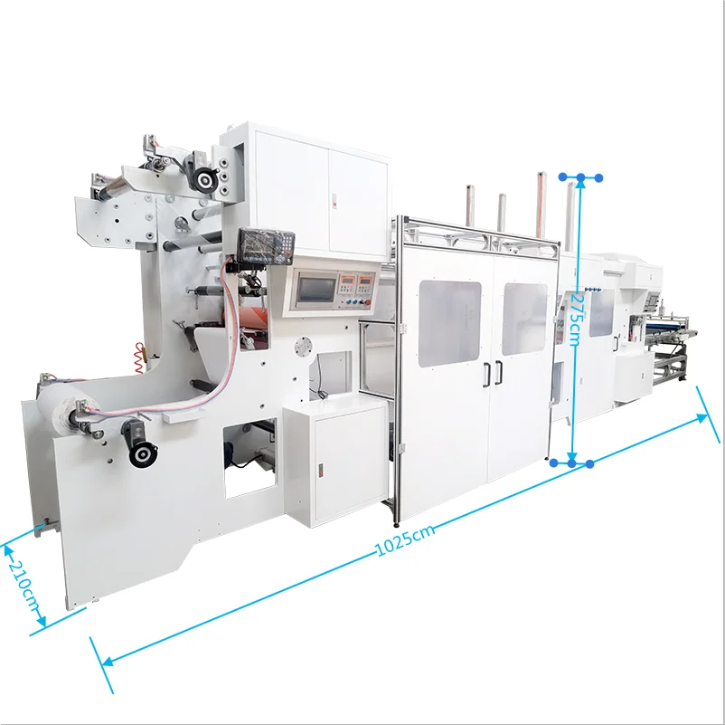 3 layers laminating paper roll to sheet cutting machine