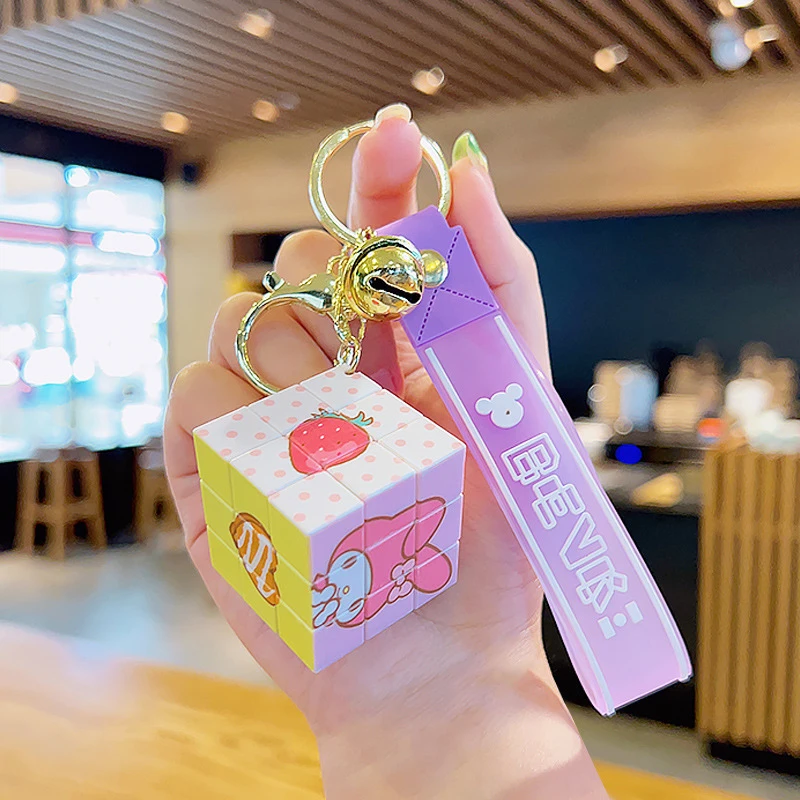 3*3 magic cube keychain dog Cartoon Popular new key chain for gift
