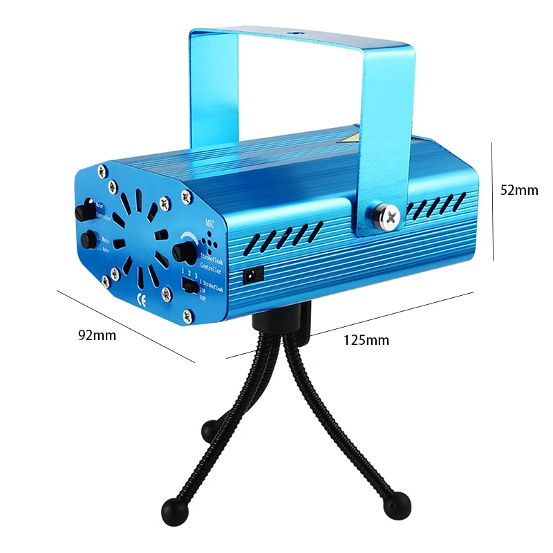Portable Mini Stage Light 12 Patterns RG Projector Christmas Lights Night Disco Club Laser Disco Lights