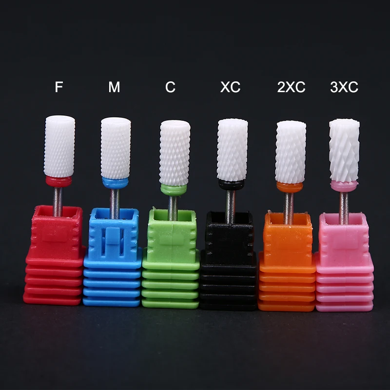 Cone Carbide Nails Drill Bit Rotary Burr Cuticle Clean Bits Milling Cutter For Manicure Nail Salon Tools