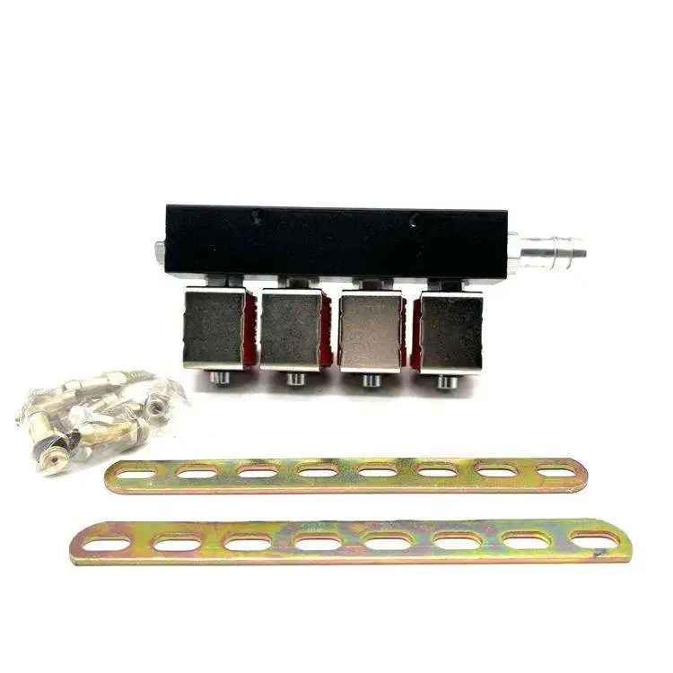 Autogas Cng Lpg Auto gas 4cyl Cng Cylinder 4 Pieces Auto Gas Solenoid Rail Injector Cng 4 Cylinder Lpg