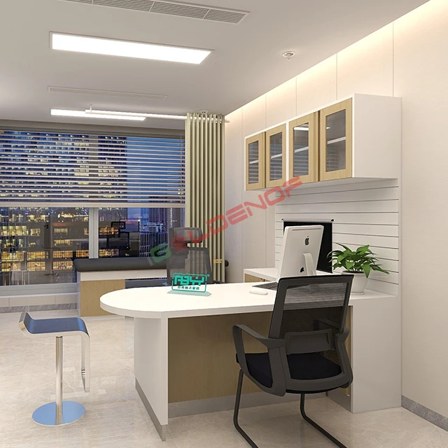 Paint Special-shaped Desk Beauty Salon Consultation Table Doctor Desk Single Female Manager Desk Light Luxury High-end Table