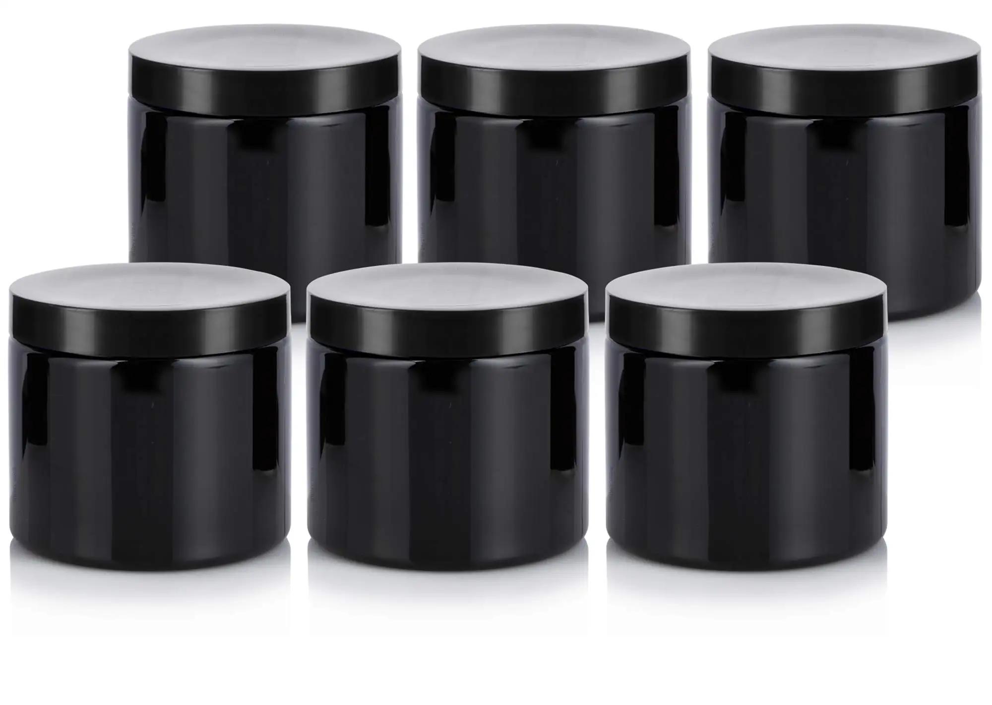 Empty Round Spice Jars Bottles Containers Unique Plastic Spice Jar Set Wide Mouth Jars Bottles