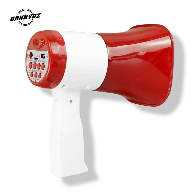 Портативный 30 Вт BT USB TF громкоговоритель мегафон мощная Музыка MP3 запись дешевая перезаряжаемая