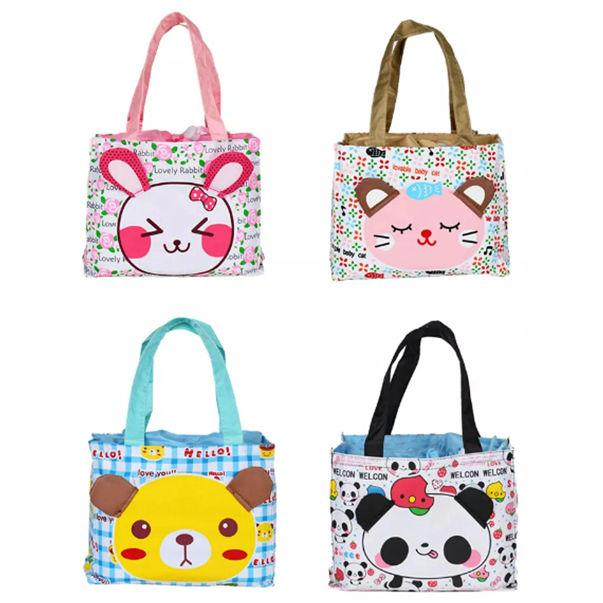 Liilo & Stitch high quality cartoon foods lunch bag multi-purpose storage drawstring bag