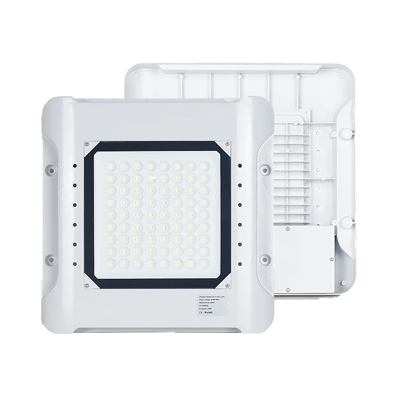 Outdoor waterproof square LED lights, gas stations filling station parking lots ceilings lighting  warehouse LED lights