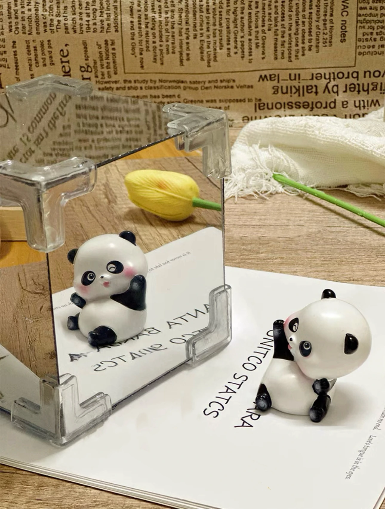 Handmade Tulip Night Light Table Lamps Decorative Mirrors for Bedroom Ornaments Birthday Gift for Party Lighting