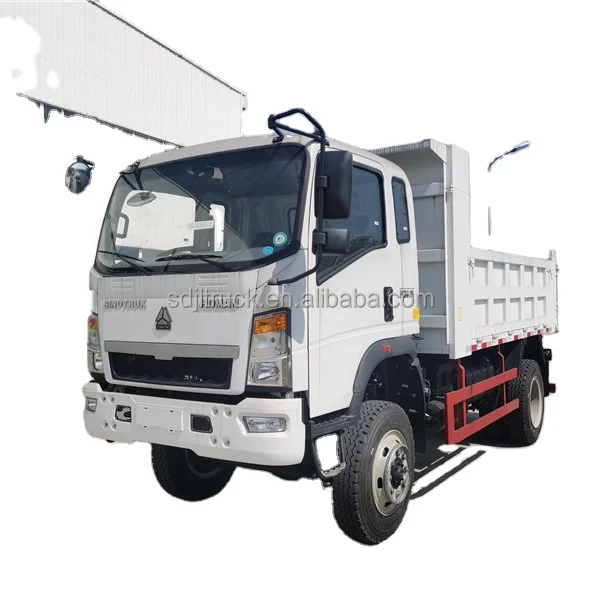 Sinotruk  HOWO Right Hand Driving 4X2 2 Axles  7-10Ton Euro 2 371 hp   6 Tyres  Light Dump  Truck  for sale