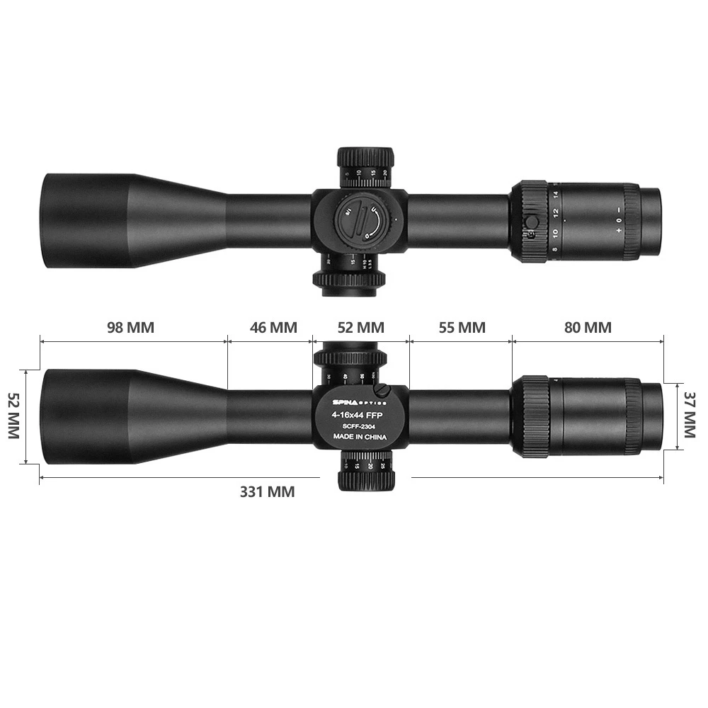 SPINA HD 4-16X44 FFP Hunting Scope First Focal Plane scopes Tactical scope sight for training