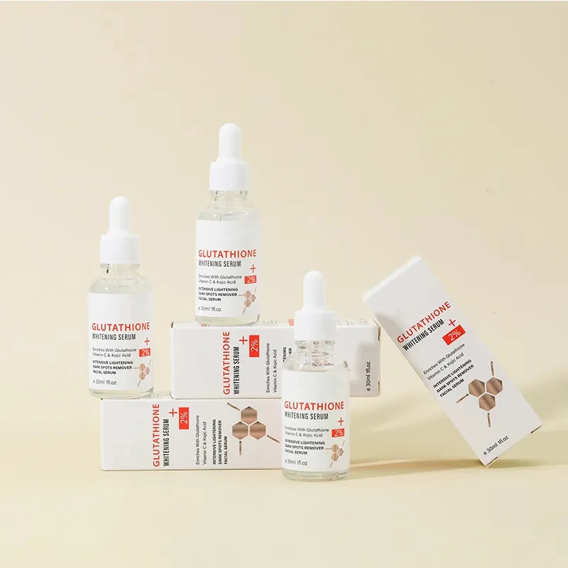 Pure Vegan Brightening Nourishing Moisturizing Hyaluronic Acid Kojic Acid Glutathione Serum Skin Brightening Face Serum