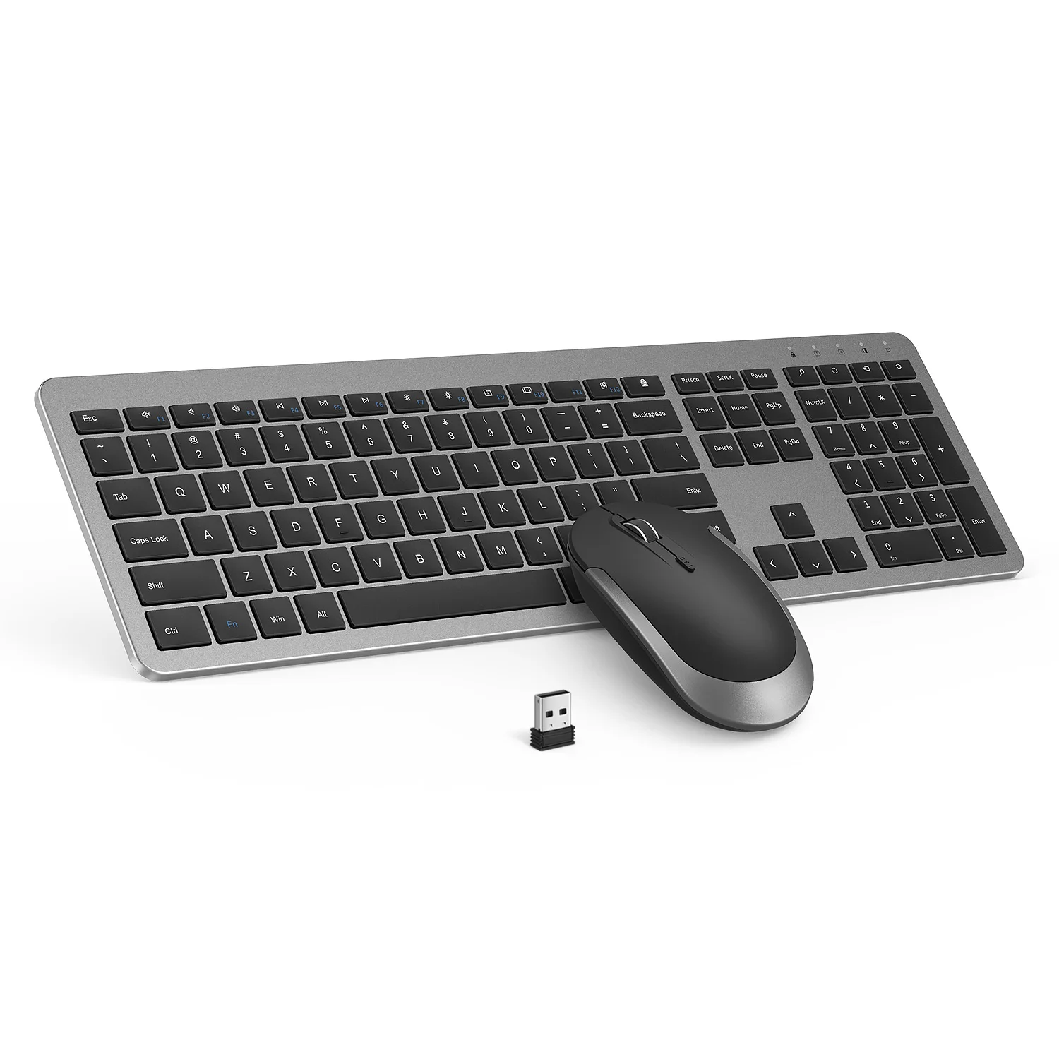 Seenda Ultra Slim Keyboards and Mice Set for Computer Laptop PC Notebook Home Office 2.4G Wireless Keyboard and Mouse Combo