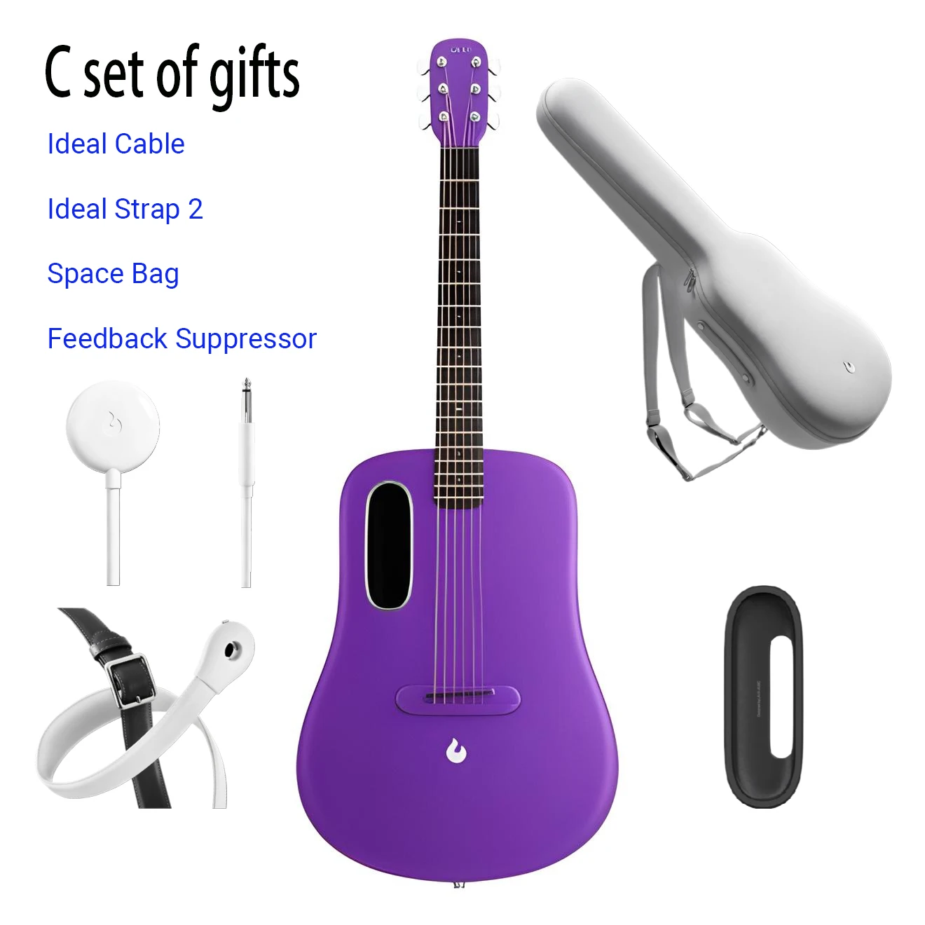 Exquisite Craft LAVA ME4 38 Inch Carbon Electric Guitar 6 Strings Decisive Sound Pro Bass