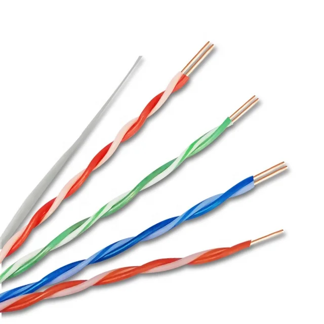 UTP 0.57mm CCA Flame Retardant PVC Network Lan Cable Computer Wire Price RJ45 Cat6 Networking Communication Cables And Wires