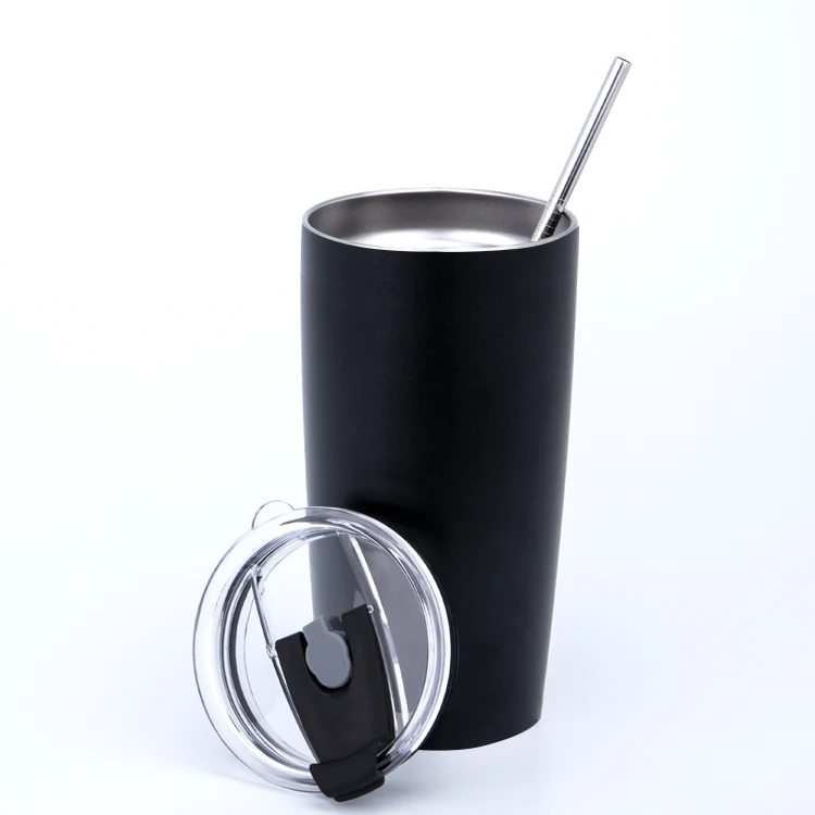 Double Wall Vacuum Insulated Travel Drinking Cup, Stainless Steel Vacuum Thermal Insulated Travel Mug