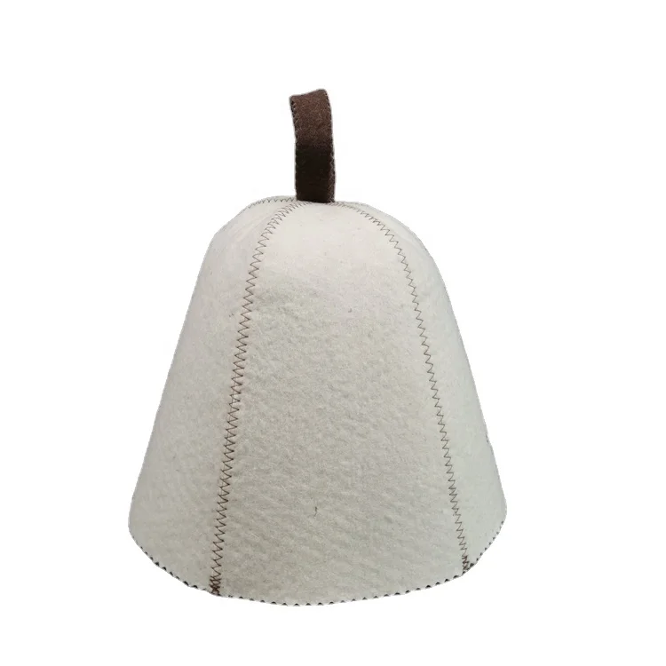 Wool Felt Sauna Hat Cotton  Anti Heat Russian Banja hat for Bath House Head Protection