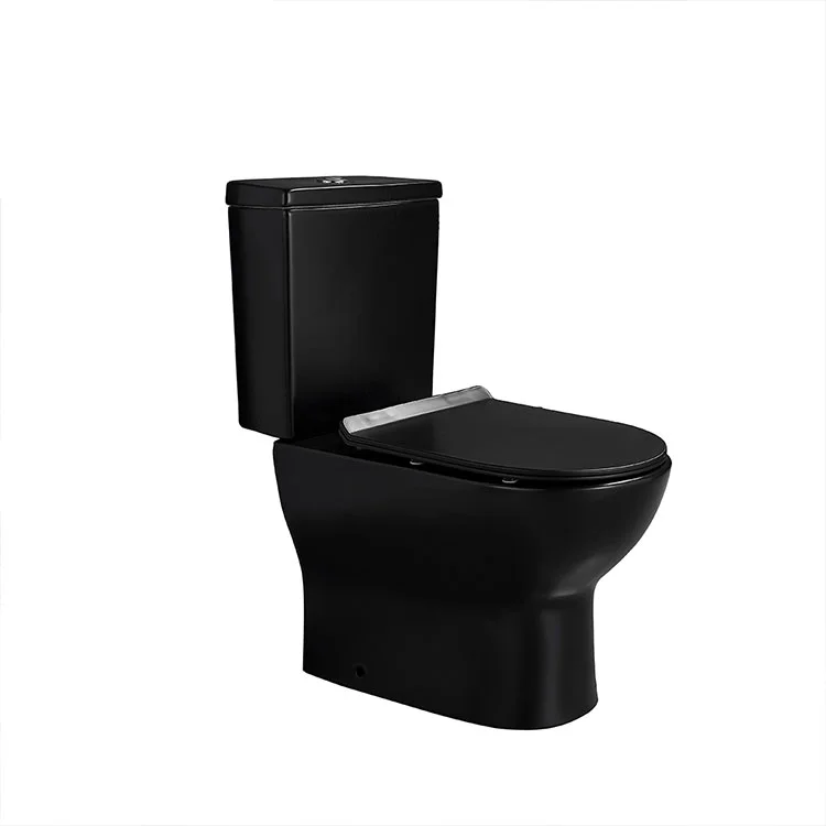 Australia Standard Watermark Bathroom Sanitary Ware Black Toilet