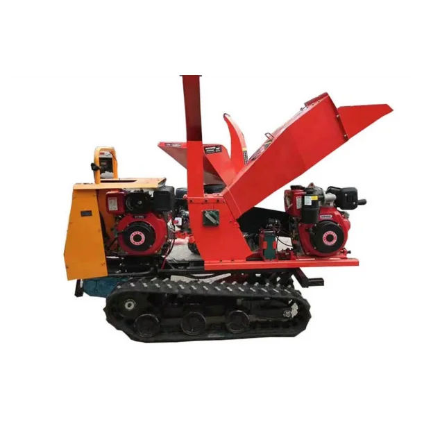 Wood Processor crushing shredding Machine Blades Forestry Wood Waste Tree Bark Diesel Wood Chipper Branch Shredder Crusher