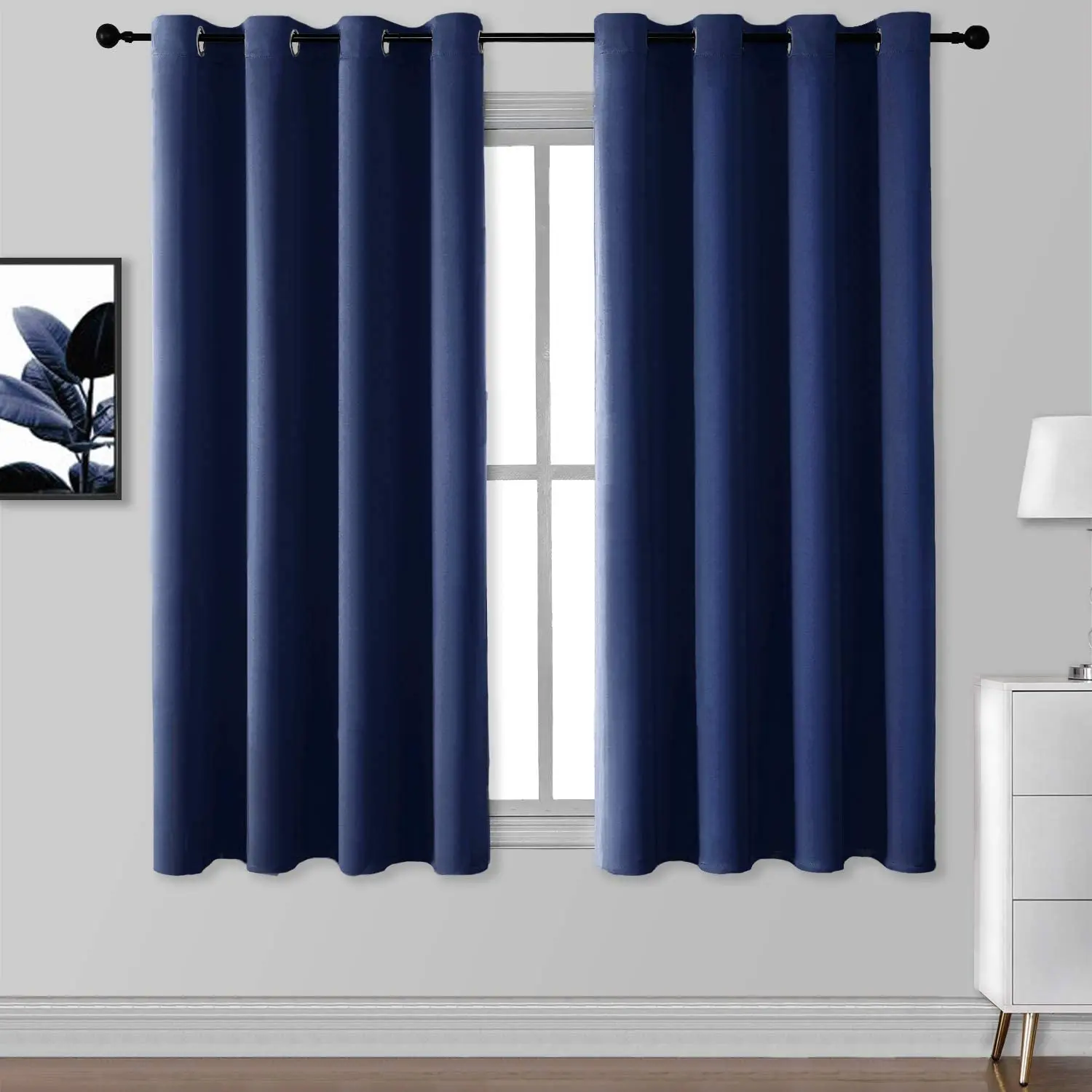 Soild Thermal Insulated Blackout Curtains Fabric For Bedroom Curtain Cloth Living Room