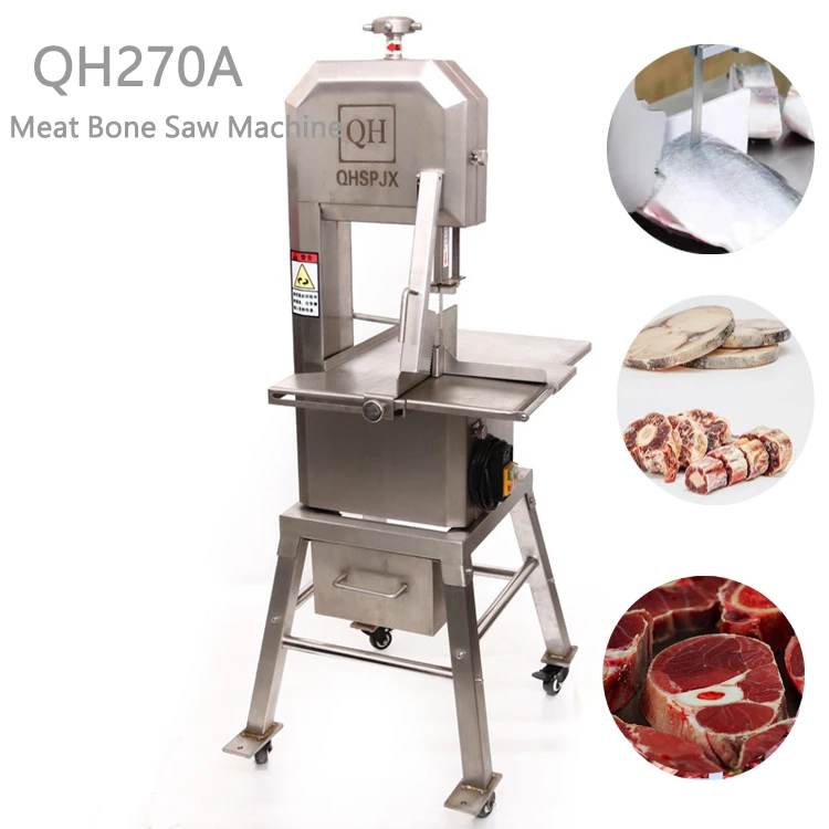 QH270A 1.5KW коммерческие машины для резки костей замороженного мяса ленточная пила замороженной рыбы