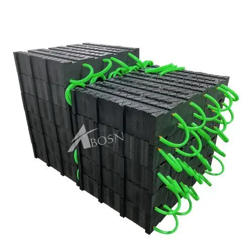 600*600*4MM Safety crane outrigger blocks UHMW polyethylene plastic crane support plate / HDPE outrigger pad