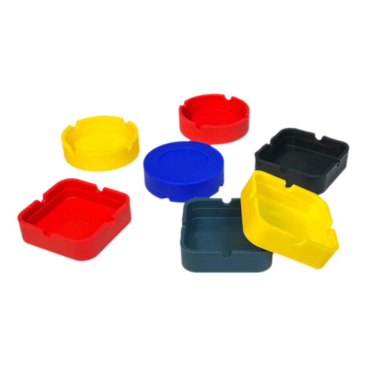 Silicone Round Shape Cigar Ash Tray Dishwasher Safe