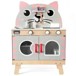 new cat happy educational girls kids toys Wooden Cooking pretend play kitchen toy