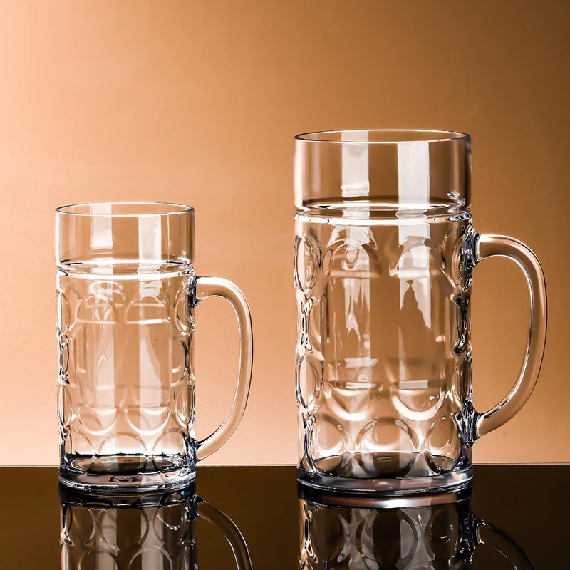 16oz/32oz Large Beer Glasses Bar Alcohol Cups Pub Drinking Mugs Stein Water Cups For Bar With Handle