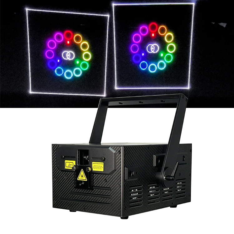 Optlase 20W  Laser Light Show Machine, DMX512  Laser Dance Light, RGB Laser Light Beam Scanning Projector