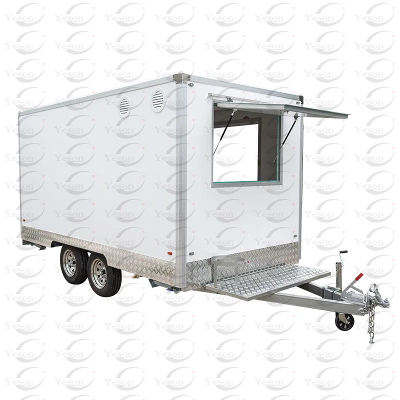 Popular vending food cart, mobile coffee shop, icecream bar made by China famous professional food trailer factory