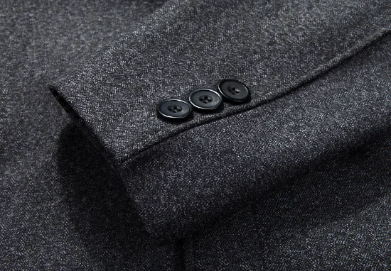 Classic lapel coat single-breasted long formal overcoat for man