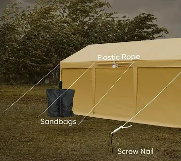 Wholesale Outdoor 10X 20 Ft Heavy Duty Waterproof Retractable Folding Car Tent Shelter Carport Garage Eco-Friendly