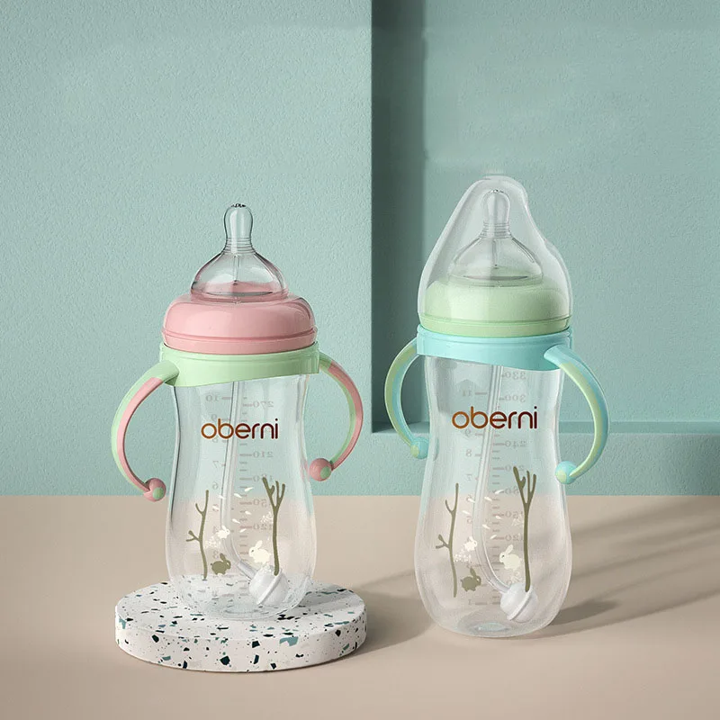 Event Wholesale Anti-Drop And Anti-Flatulence With Cow Baby Silicone Feeding Bottle