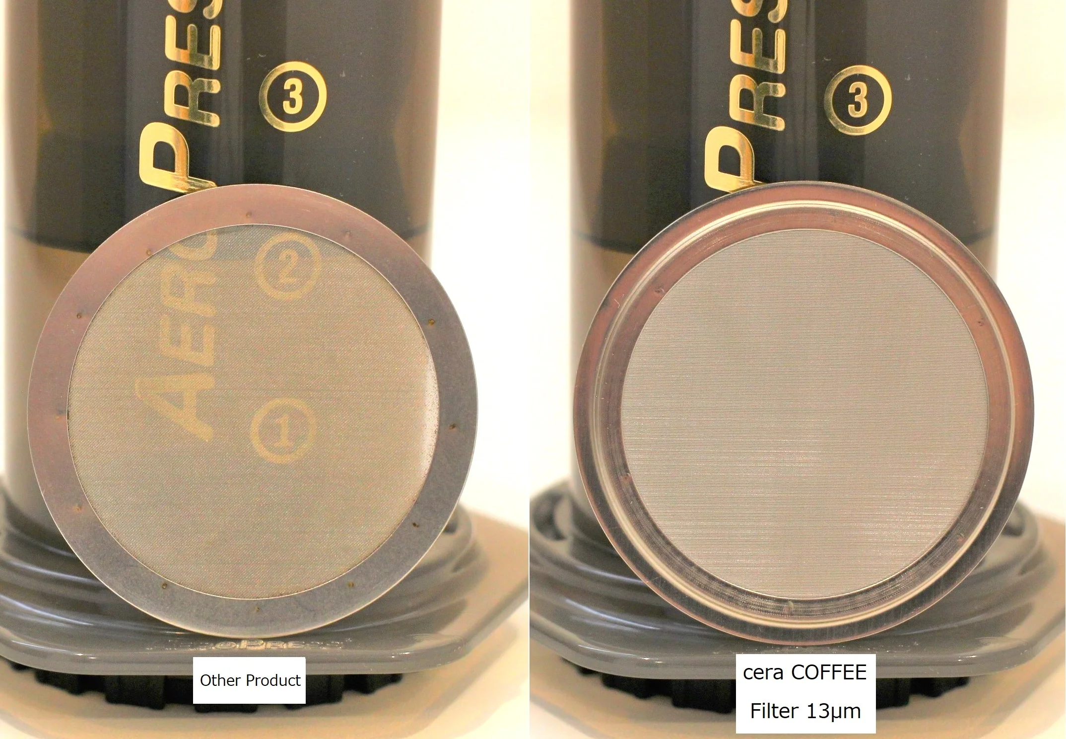 Metal sintered food grade stainless steel coffee filter disc with very fine mesh