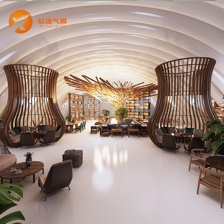 Air rib membrane mobile venue  Air rib membrane exhibition hall Inflatable dome Inflatable structure