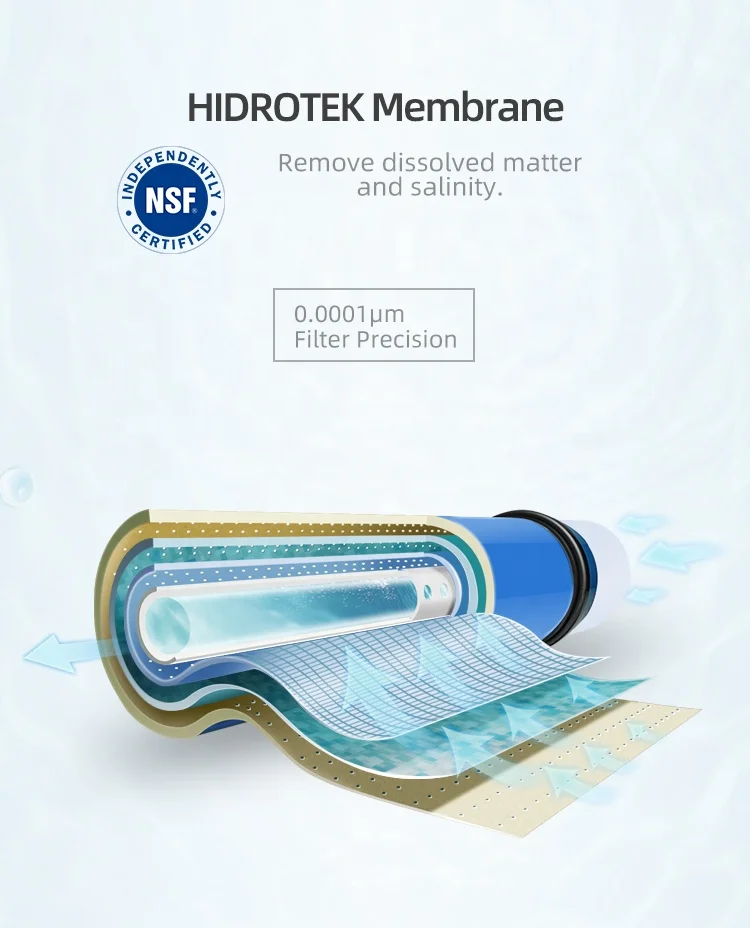 NSF Certificate 100gpd Great Quality High Satisfaction Multiple Repurchase Durable Reverse Osmosis System