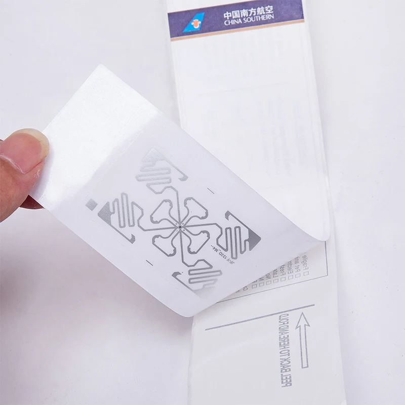 Airplane Custom Label Thermal Paper Self Adhesive Airlines Baggage Tag
