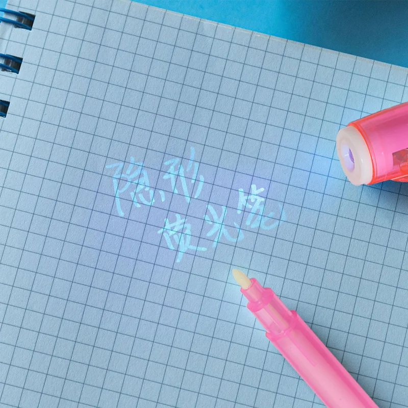 Лидер продаж, ручка с секретными сообщениями, волшебные невидимые маркеры, невидимая чернильная ручка с УФ-светом