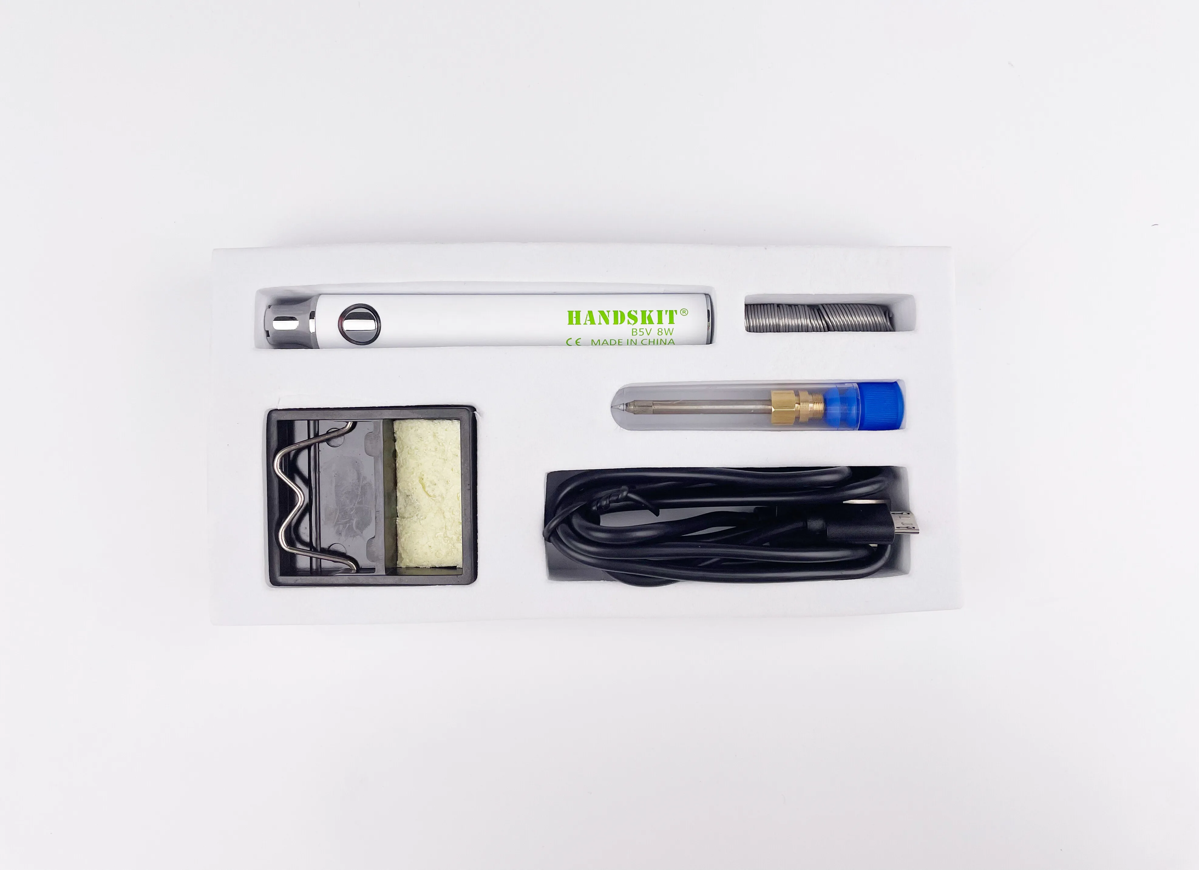  Зеленый мини-паяльник с быстрым нагревом набор инструментов usb-кабелем подставка для паяльника припой проводом профессиональной сварки «сделай