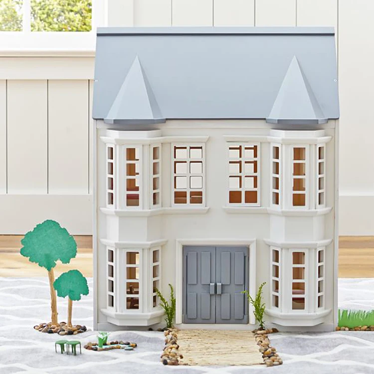 Sell Well New Type Wooden Doll House Kids Furniture Toys Wooden Doll House for Toddlers Girls