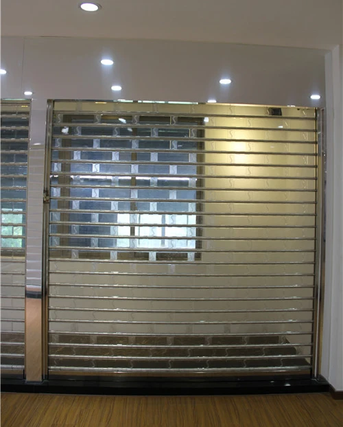 Foshan Plastic Accordion  Transparent Pvc Sound Proof Roller Shutters Door