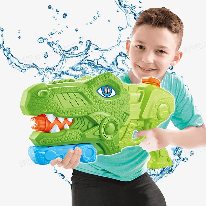 QS Kawii Tyrannosaurus Triceratops Dinosaur Water Spray Gun Kid Outdoor Indoor Party Sports Shooting Games Toys